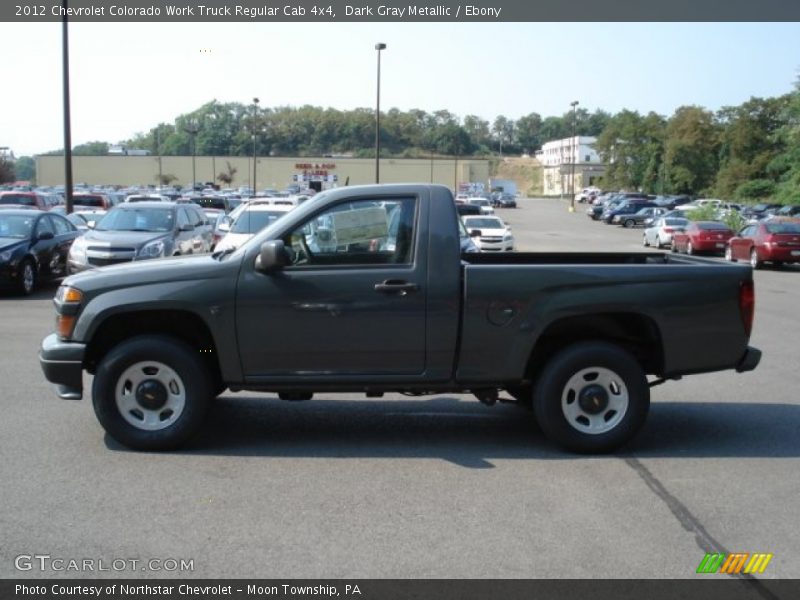 Dark Gray Metallic / Ebony 2012 Chevrolet Colorado Work Truck Regular Cab 4x4