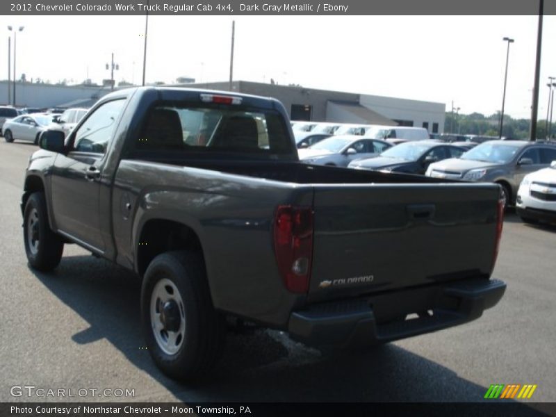Dark Gray Metallic / Ebony 2012 Chevrolet Colorado Work Truck Regular Cab 4x4