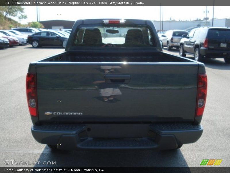 Dark Gray Metallic / Ebony 2012 Chevrolet Colorado Work Truck Regular Cab 4x4