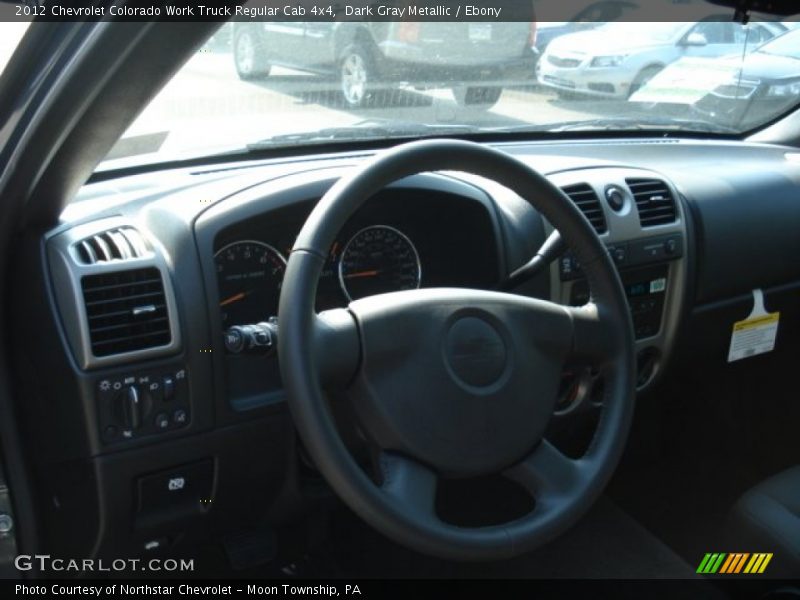 Dark Gray Metallic / Ebony 2012 Chevrolet Colorado Work Truck Regular Cab 4x4