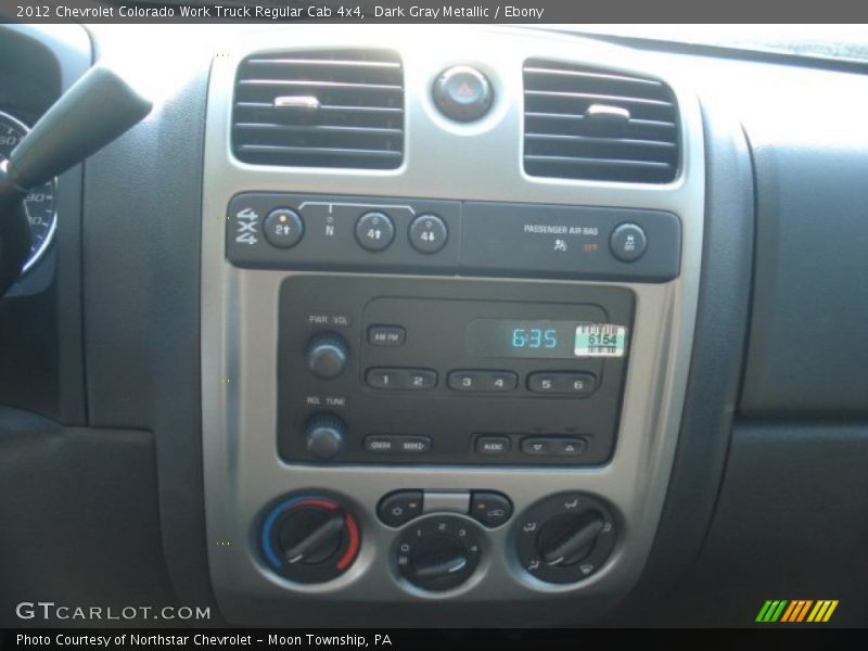 Dark Gray Metallic / Ebony 2012 Chevrolet Colorado Work Truck Regular Cab 4x4