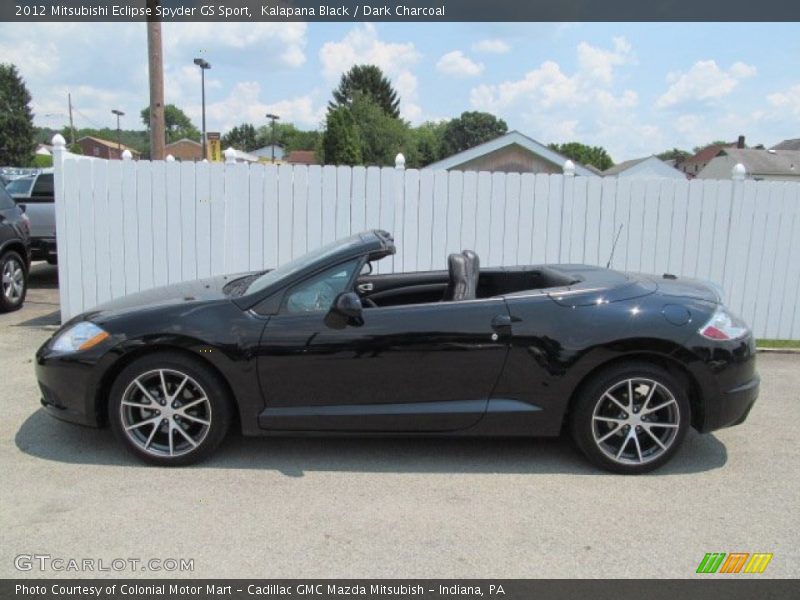 Kalapana Black / Dark Charcoal 2012 Mitsubishi Eclipse Spyder GS Sport