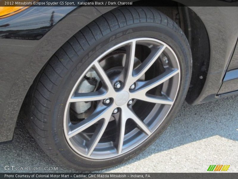 Kalapana Black / Dark Charcoal 2012 Mitsubishi Eclipse Spyder GS Sport