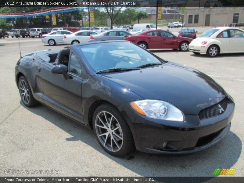 Kalapana Black / Dark Charcoal 2012 Mitsubishi Eclipse Spyder GS Sport