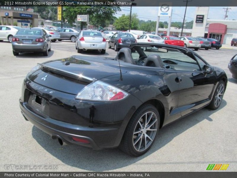 Kalapana Black / Dark Charcoal 2012 Mitsubishi Eclipse Spyder GS Sport