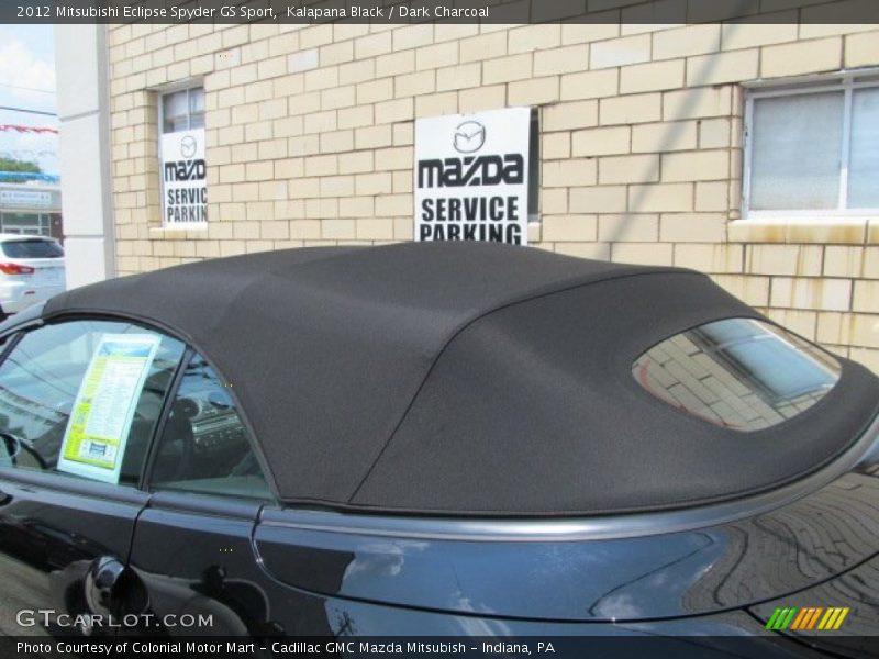Kalapana Black / Dark Charcoal 2012 Mitsubishi Eclipse Spyder GS Sport
