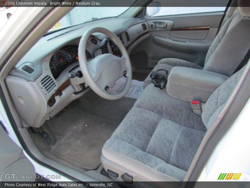 Bright White / Medium Gray 2000 Chevrolet Impala