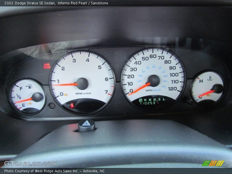  2002 Stratus SE Sedan SE Sedan Gauges