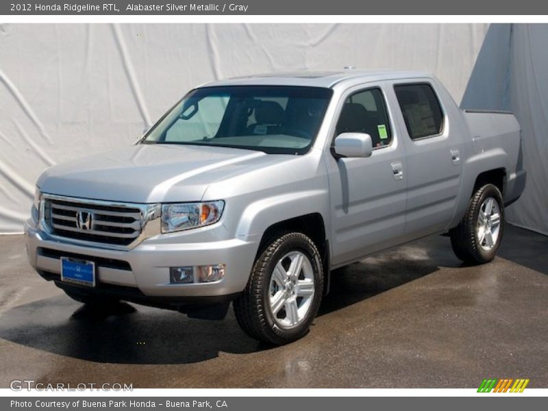 Alabaster Silver Metallic / Gray 2012 Honda Ridgeline RTL