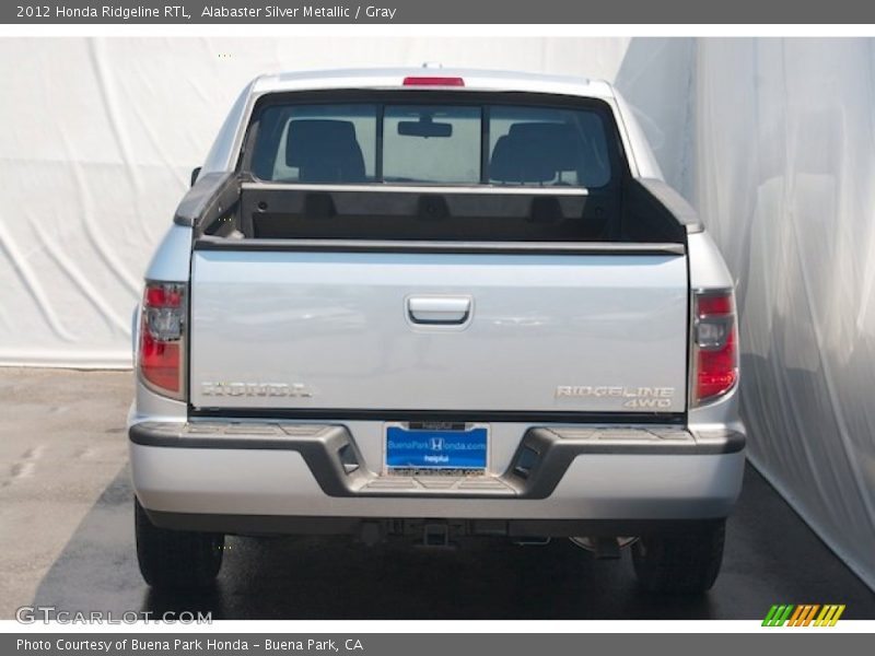 Alabaster Silver Metallic / Gray 2012 Honda Ridgeline RTL