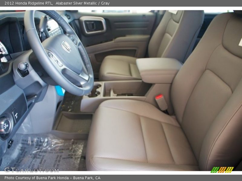 Alabaster Silver Metallic / Gray 2012 Honda Ridgeline RTL