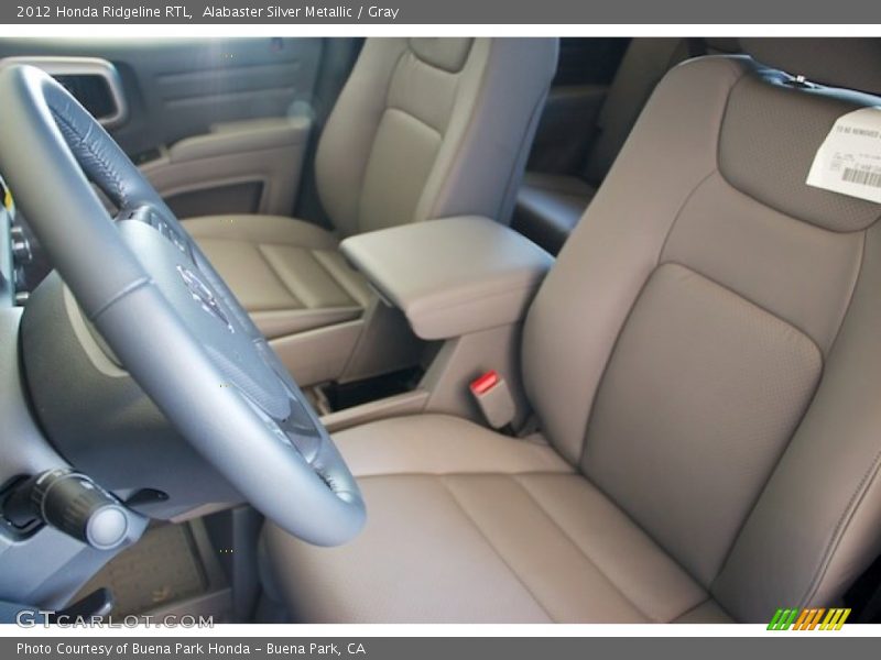 Alabaster Silver Metallic / Gray 2012 Honda Ridgeline RTL