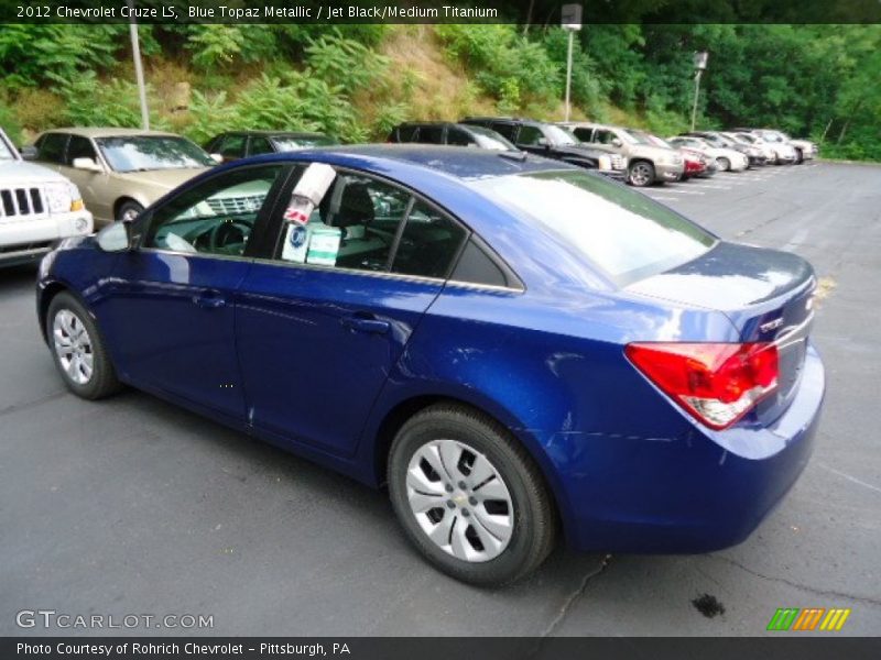 Blue Topaz Metallic / Jet Black/Medium Titanium 2012 Chevrolet Cruze LS