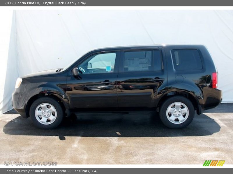 Crystal Black Pearl / Gray 2012 Honda Pilot LX