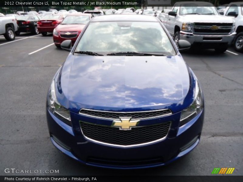 Blue Topaz Metallic / Jet Black/Medium Titanium 2012 Chevrolet Cruze LS