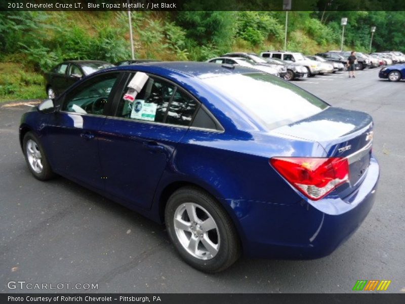 Blue Topaz Metallic / Jet Black 2012 Chevrolet Cruze LT