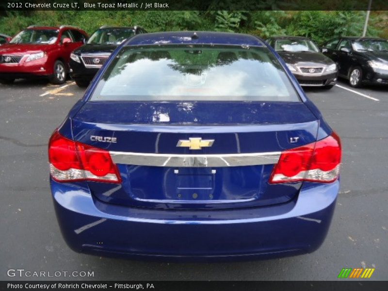 Blue Topaz Metallic / Jet Black 2012 Chevrolet Cruze LT