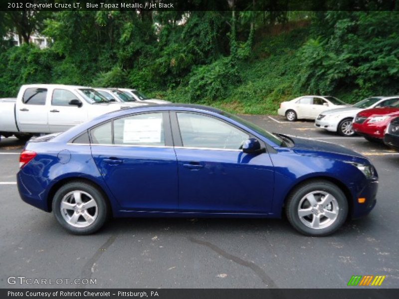 Blue Topaz Metallic / Jet Black 2012 Chevrolet Cruze LT