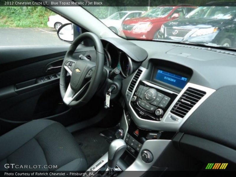 Blue Topaz Metallic / Jet Black 2012 Chevrolet Cruze LT