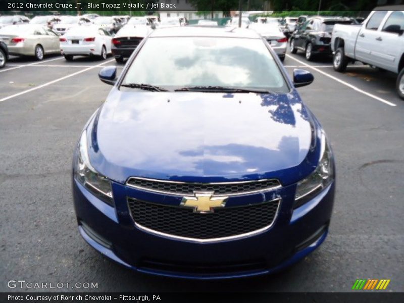 Blue Topaz Metallic / Jet Black 2012 Chevrolet Cruze LT