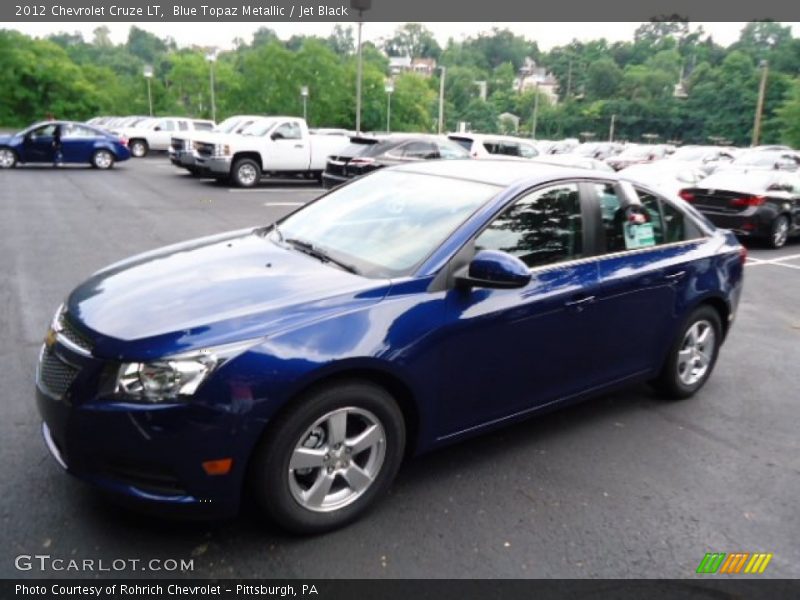 Blue Topaz Metallic / Jet Black 2012 Chevrolet Cruze LT