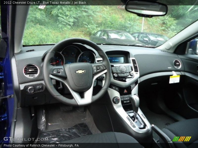 Blue Topaz Metallic / Jet Black 2012 Chevrolet Cruze LT