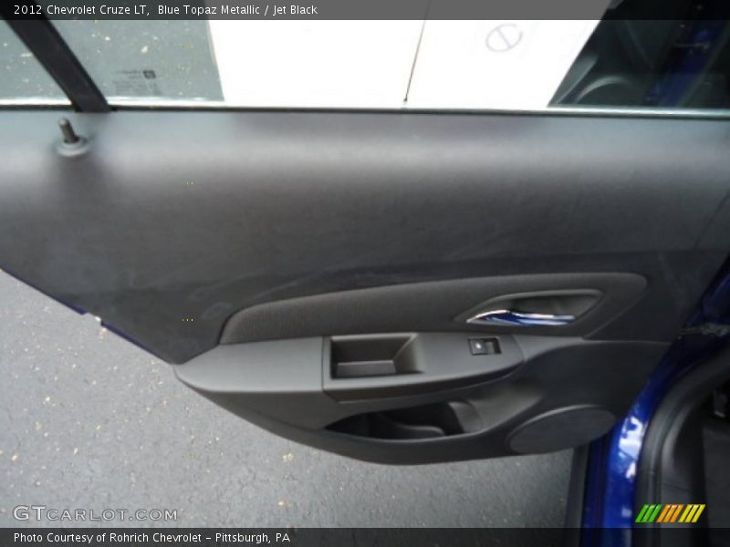 Blue Topaz Metallic / Jet Black 2012 Chevrolet Cruze LT