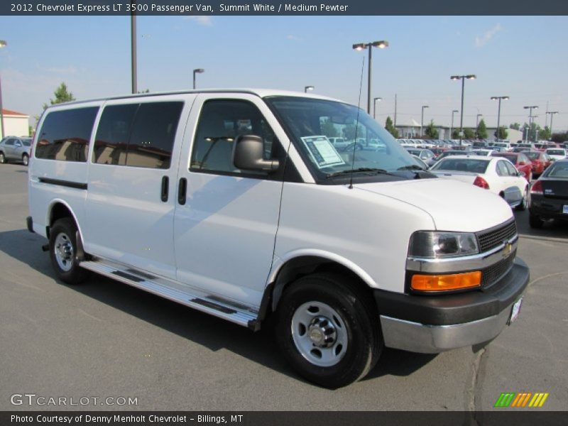 Summit White / Medium Pewter 2012 Chevrolet Express LT 3500 Passenger Van