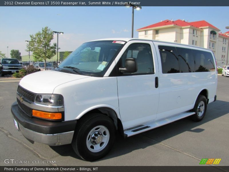 Summit White / Medium Pewter 2012 Chevrolet Express LT 3500 Passenger Van