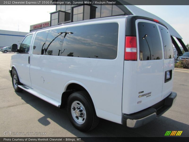 Summit White / Medium Pewter 2012 Chevrolet Express LT 3500 Passenger Van