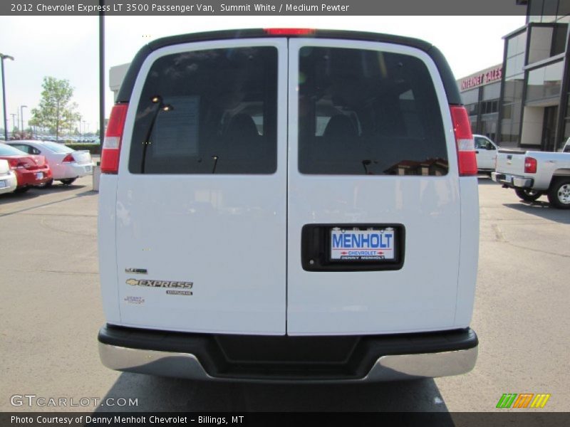 Summit White / Medium Pewter 2012 Chevrolet Express LT 3500 Passenger Van