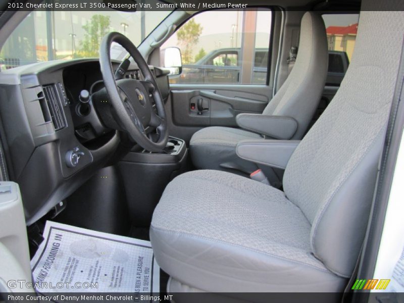  2012 Express LT 3500 Passenger Van Medium Pewter Interior