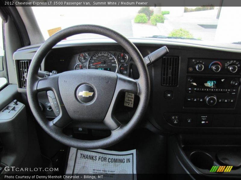 Summit White / Medium Pewter 2012 Chevrolet Express LT 3500 Passenger Van