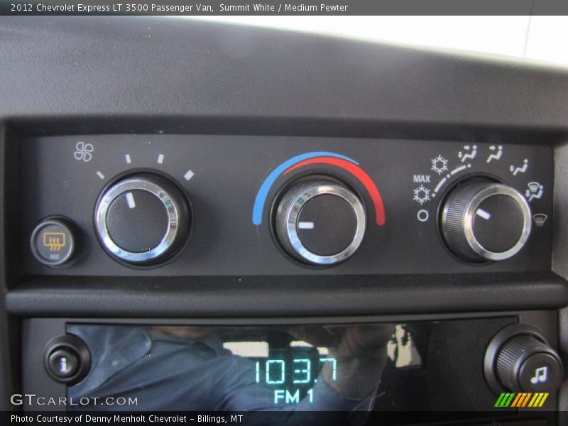 Controls of 2012 Express LT 3500 Passenger Van