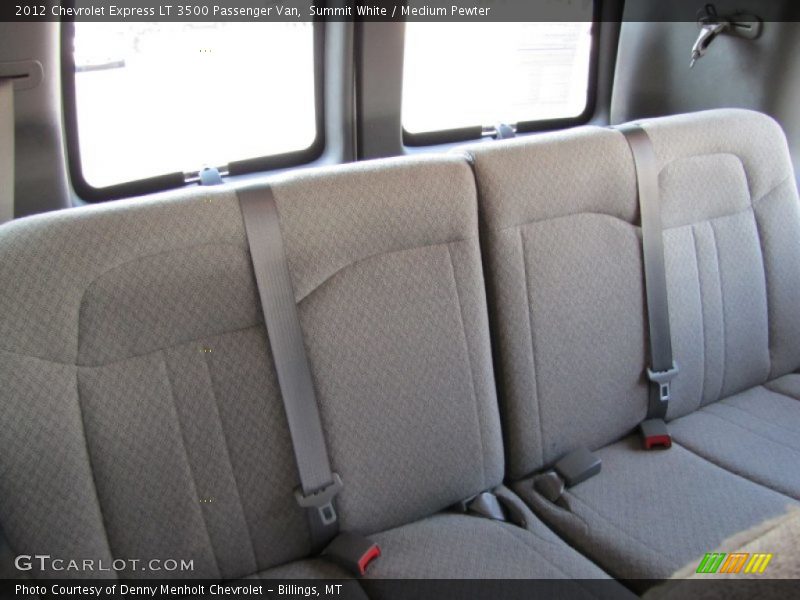 Rear Seat of 2012 Express LT 3500 Passenger Van