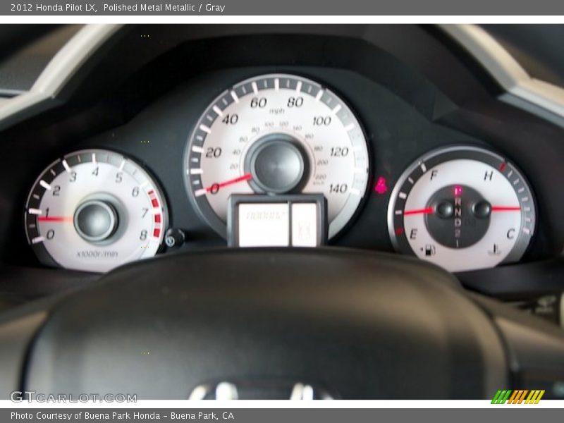 Polished Metal Metallic / Gray 2012 Honda Pilot LX