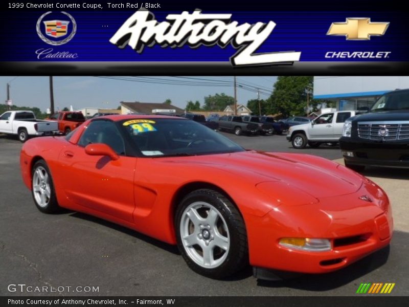 Torch Red / Black 1999 Chevrolet Corvette Coupe