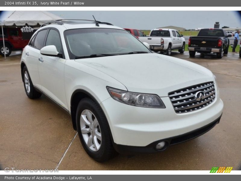 Ivory White Pearl / Willow 2004 Infiniti FX 35