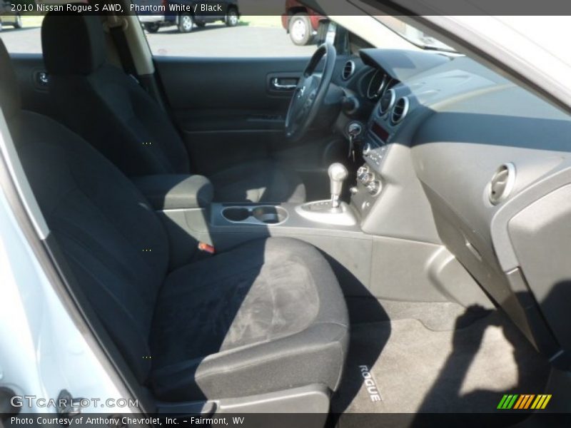 Phantom White / Black 2010 Nissan Rogue S AWD