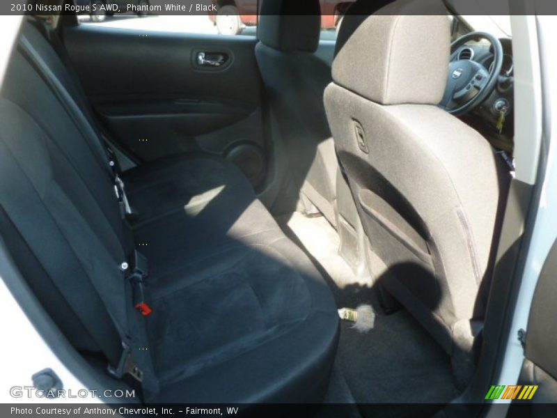 Phantom White / Black 2010 Nissan Rogue S AWD