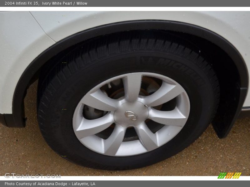 Ivory White Pearl / Willow 2004 Infiniti FX 35