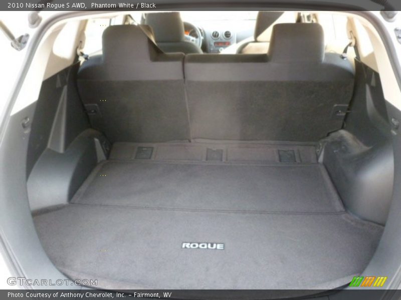 Phantom White / Black 2010 Nissan Rogue S AWD