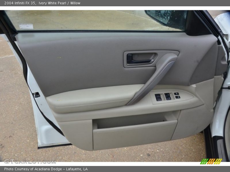 Ivory White Pearl / Willow 2004 Infiniti FX 35