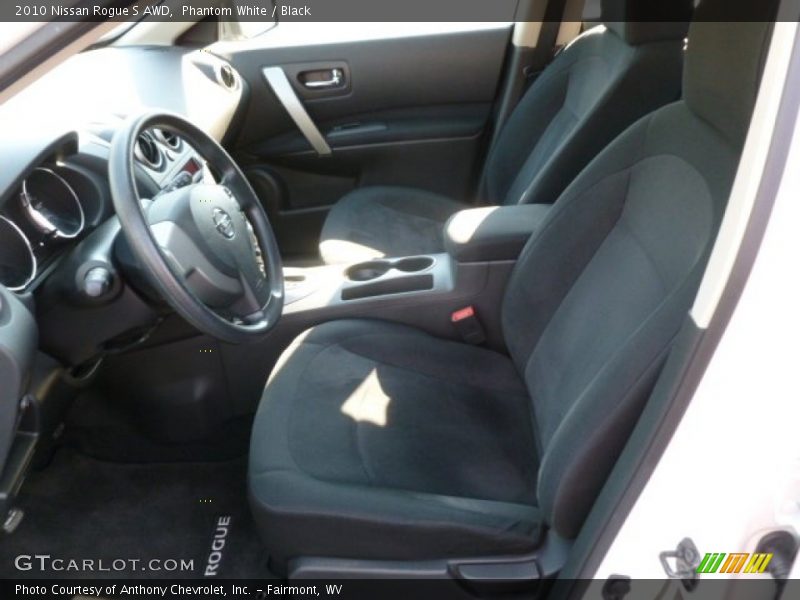 Phantom White / Black 2010 Nissan Rogue S AWD