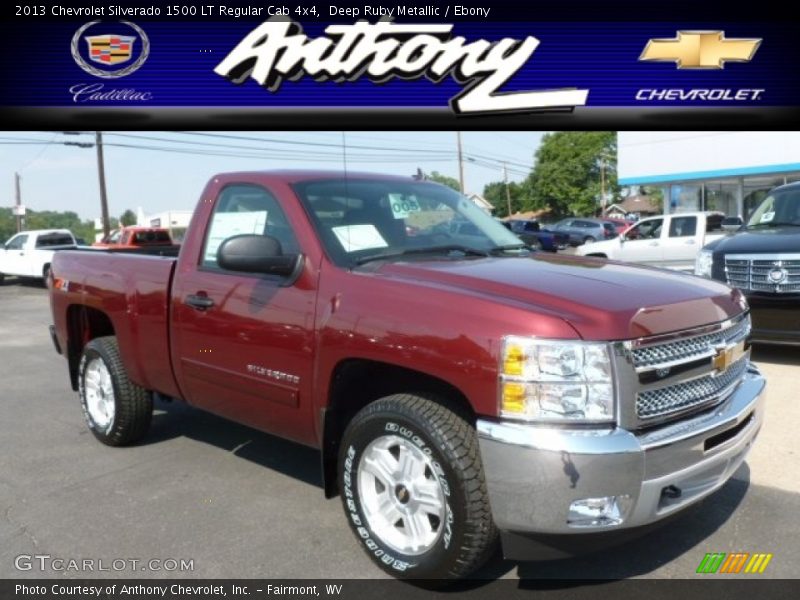 Deep Ruby Metallic / Ebony 2013 Chevrolet Silverado 1500 LT Regular Cab 4x4