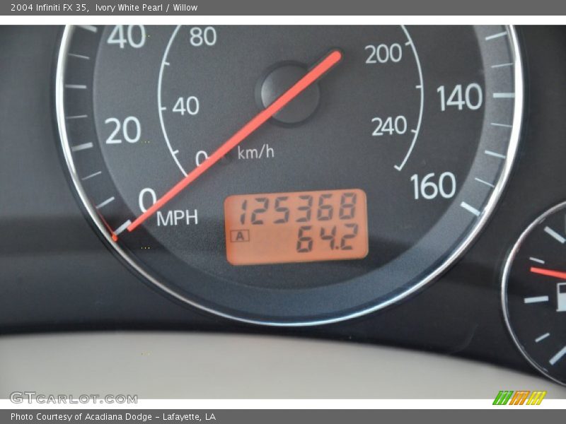 Ivory White Pearl / Willow 2004 Infiniti FX 35