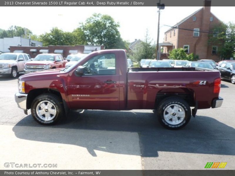 Deep Ruby Metallic / Ebony 2013 Chevrolet Silverado 1500 LT Regular Cab 4x4