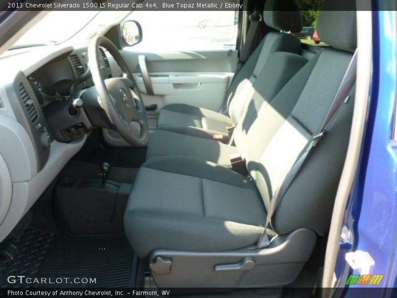 Blue Topaz Metallic / Ebony 2013 Chevrolet Silverado 1500 LS Regular Cab 4x4