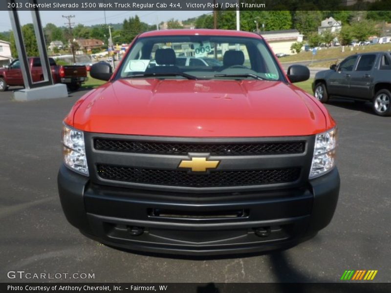 Victory Red / Dark Titanium 2013 Chevrolet Silverado 1500 Work Truck Regular Cab 4x4