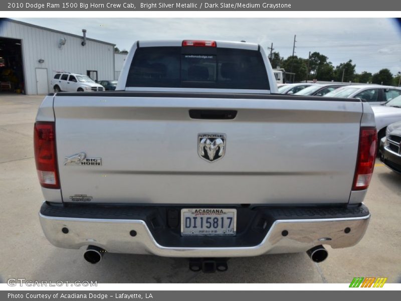 Bright Silver Metallic / Dark Slate/Medium Graystone 2010 Dodge Ram 1500 Big Horn Crew Cab